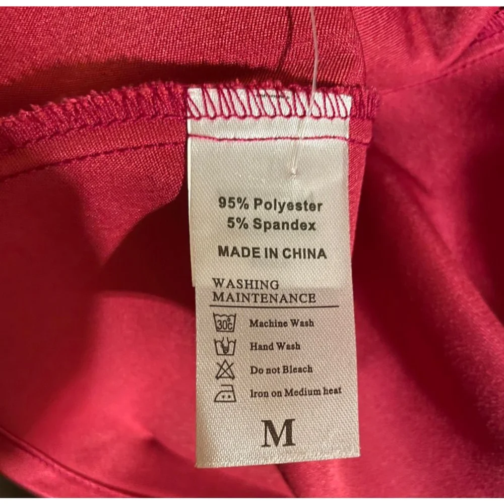 Women's Unbranded Pink Satin Midi Skirt Size M Summer Shiny